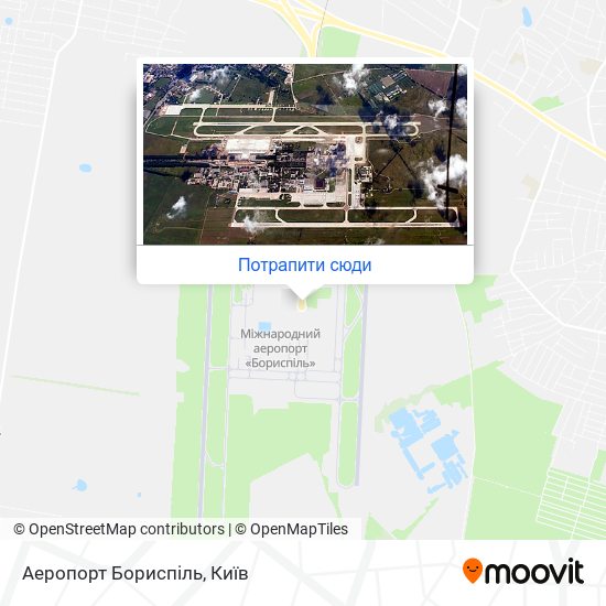 Карта Аеропорт Бориспiль