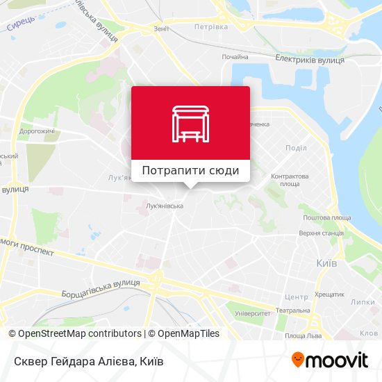 Карта Сквер Гейдара Алієва