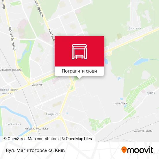 Карта Вул. Магнітогорська