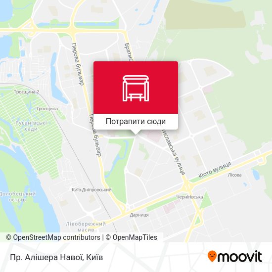 Карта Пр. Алішера Навої