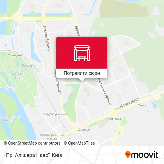 Карта Пр. Алішера Навої