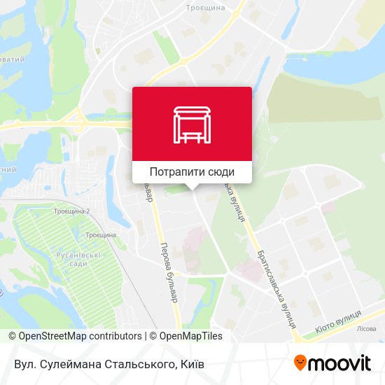 Карта Вул. Сулеймана Стальського