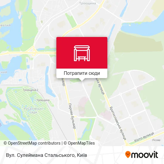 Карта Вул. Сулеймана Стальського