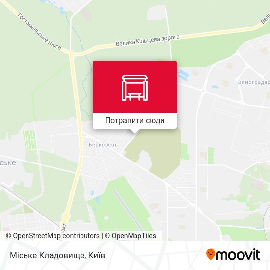 Карта Міське Кладовище