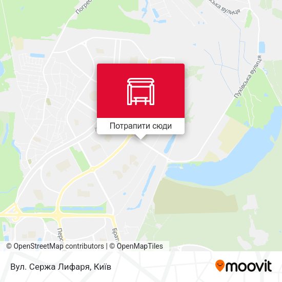 Карта Вул. Сержа Лифаря