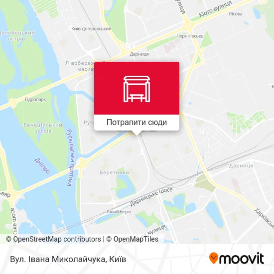 Карта Вул. Івана Миколайчука
