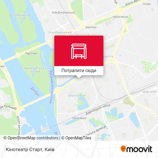 Карта Кінотеатр Старт
