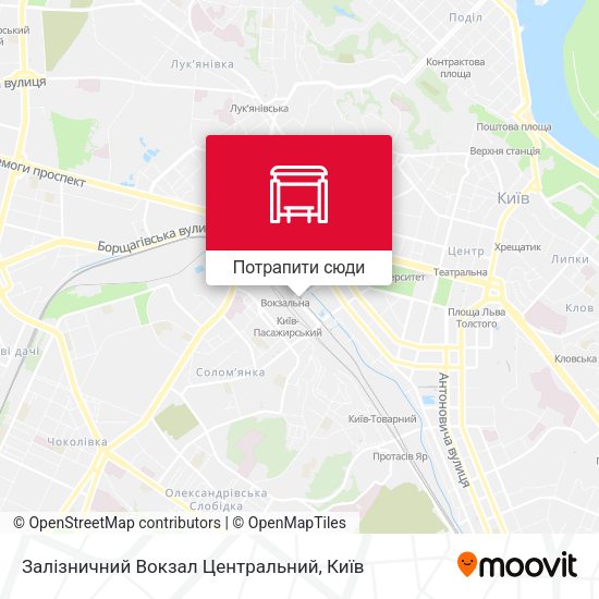 Карта Залізничний Вокзал Центральний