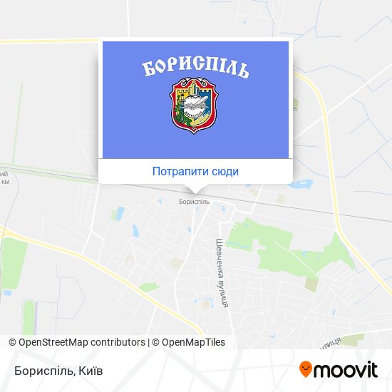 Карта Бориспіль