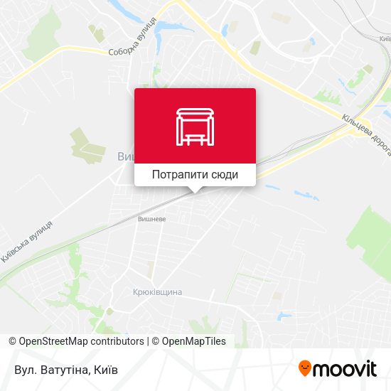 Карта Вул. Ватутіна