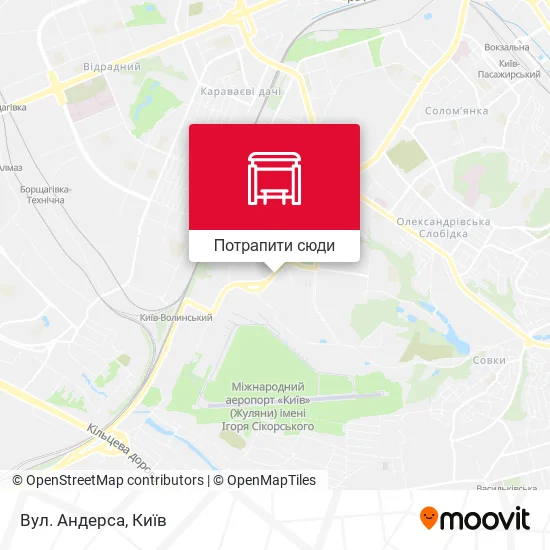 Карта Вул. Андерса