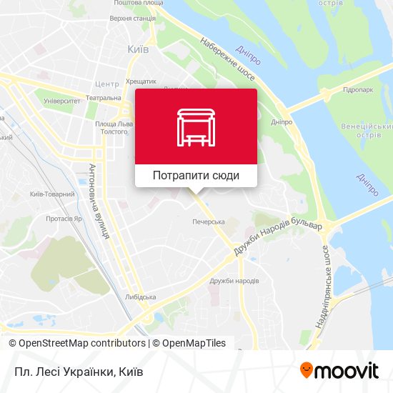 Карта Пл. Лесі Українки