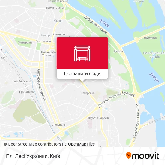 Карта Пл. Лесі Українки