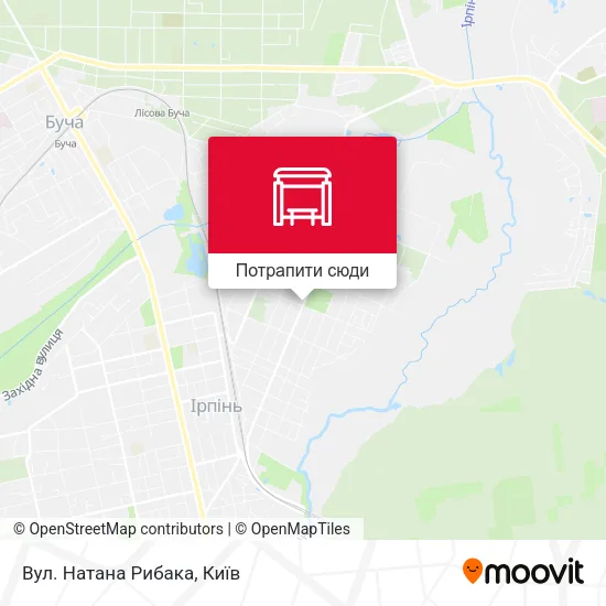 Карта Вул. Натана Рибака