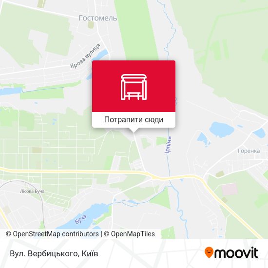 Карта Вул. Вербицького