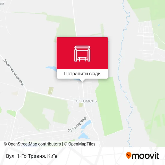 Карта Вул. 1-Го Травня