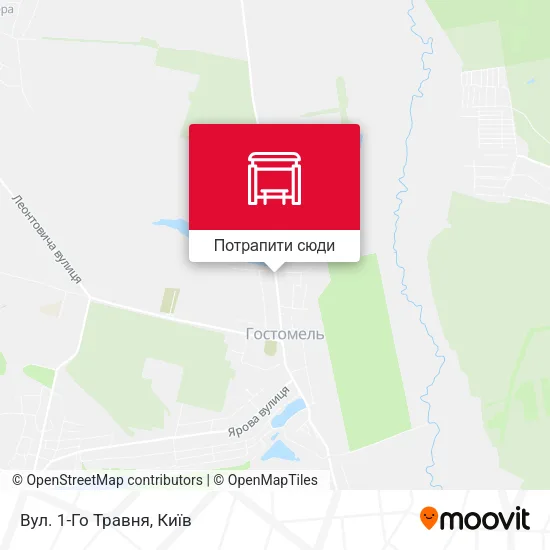 Карта Вул. 1-Го Травня