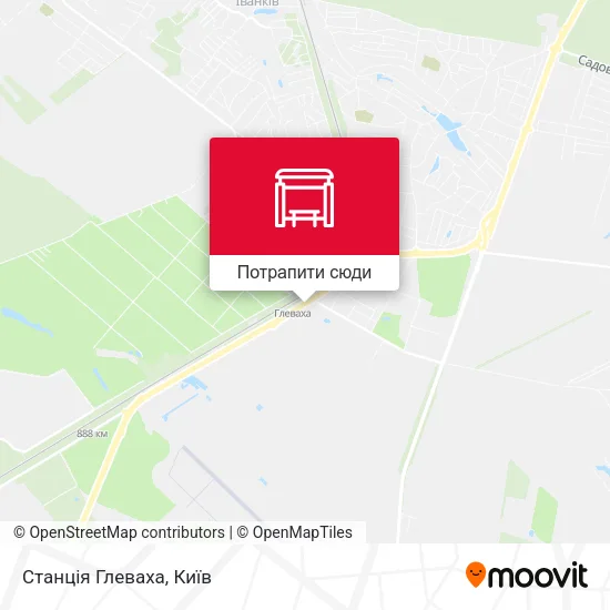Карта Станція Глеваха