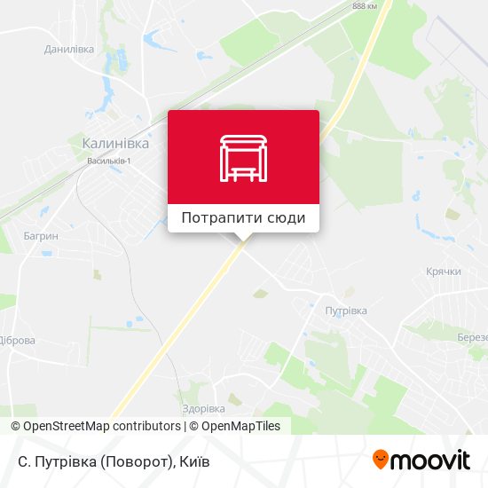 Карта С. Путрівка (Поворот)