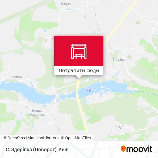 Карта С. Здорівка (Поворот)