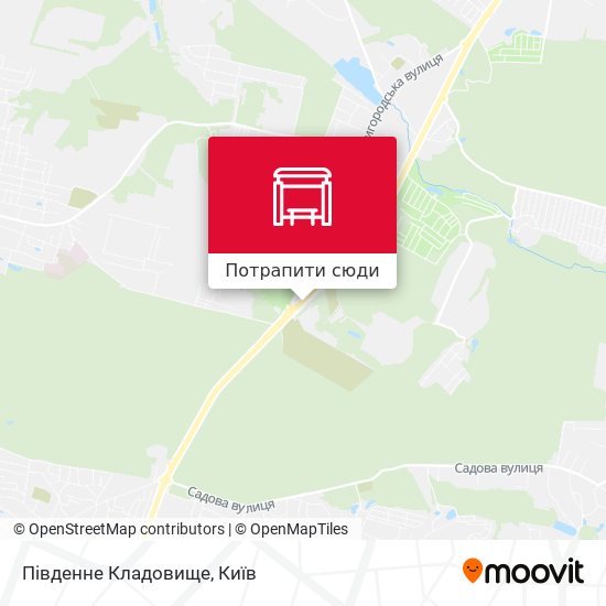 Карта Південне Кладовище