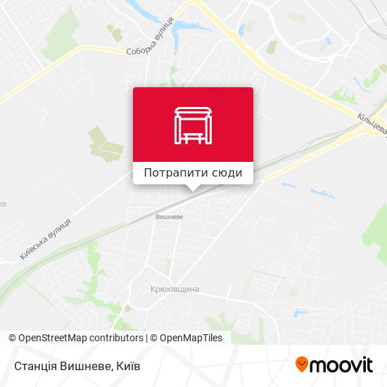 Карта Станція Вишневе