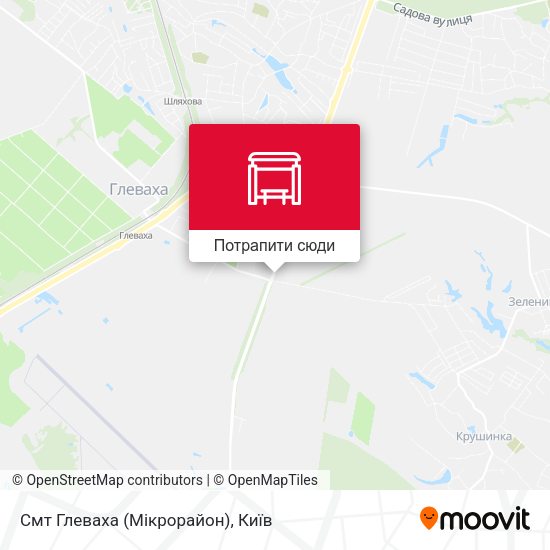 Карта Смт Глеваха (Мікрорайон)