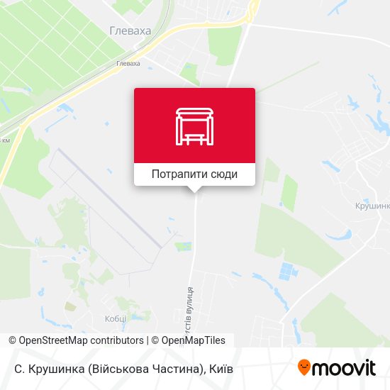 Карта С. Крушинка (Військова Частина)