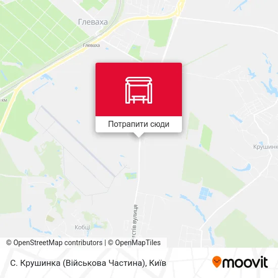 Карта С. Крушинка (Військова Частина)
