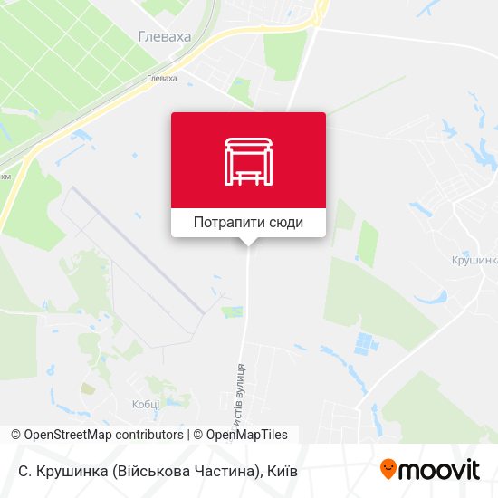 Карта С. Крушинка (Військова Частина)
