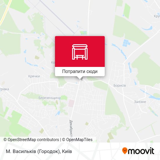 Карта М. Васильків (Городок)