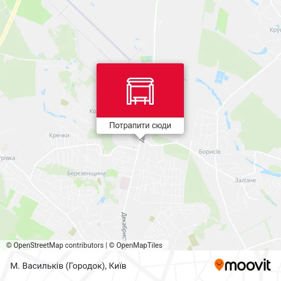 Карта М. Васильків (Городок)