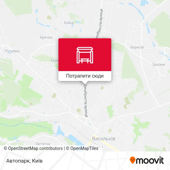 Карта Автопарк