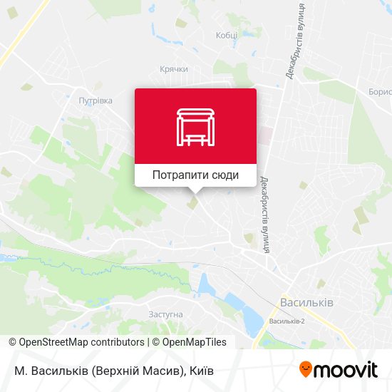 Карта М. Васильків (Верхній Масив)