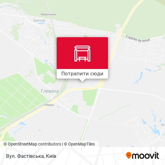 Карта Вул. Фастівська