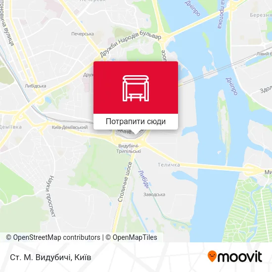 Карта Ст. М. Видубичi