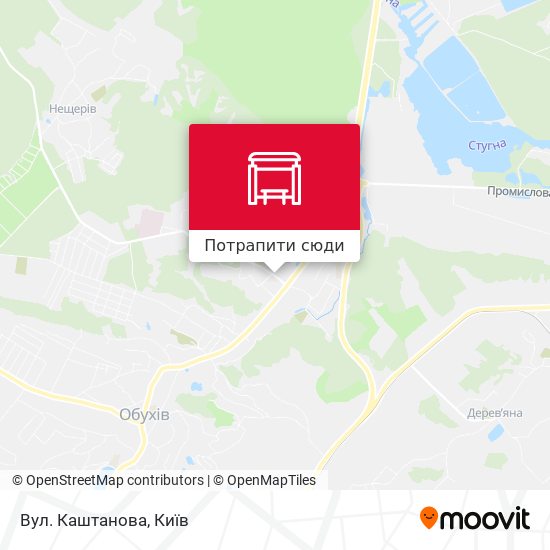 Карта Вул. Каштанова