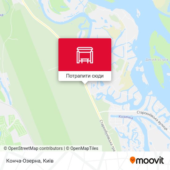 Карта Конча-Озерна