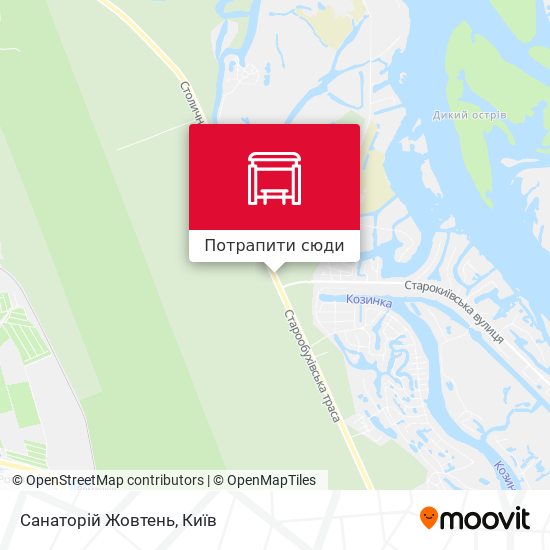 Карта Санаторій Жовтень