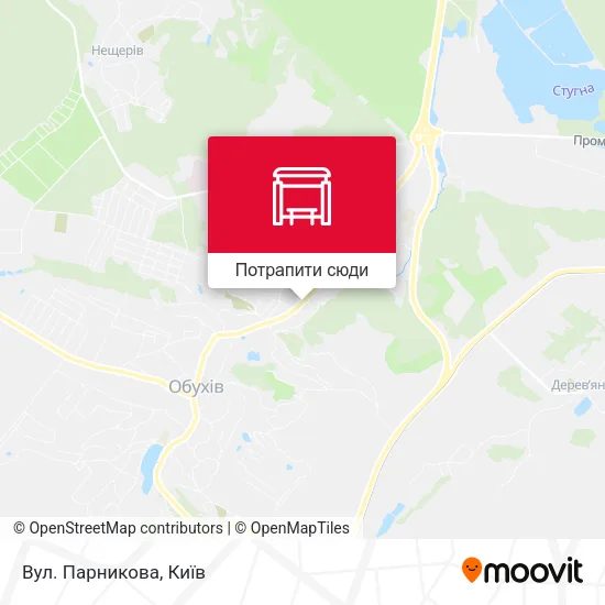 Карта Вул. Парникова
