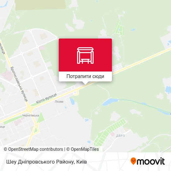 Карта Шеу Дніпровського Району