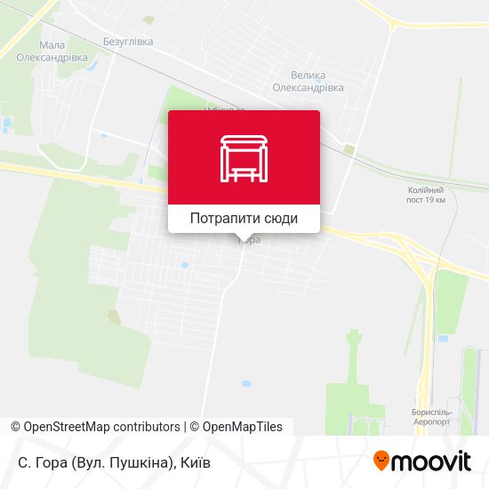 Карта С. Гора (Вул. Пушкіна)