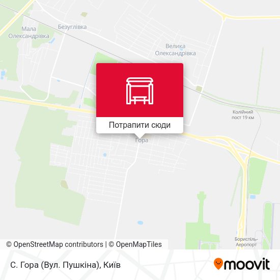 Карта С. Гора (Вул. Пушкіна)