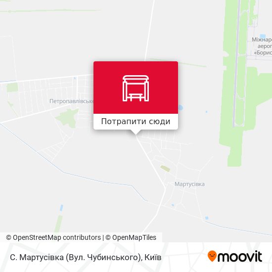 Карта С. Мартусівка (Вул. Чубинського)