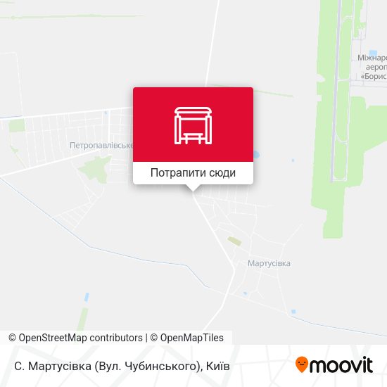 Карта С. Мартусівка (Вул. Чубинського)