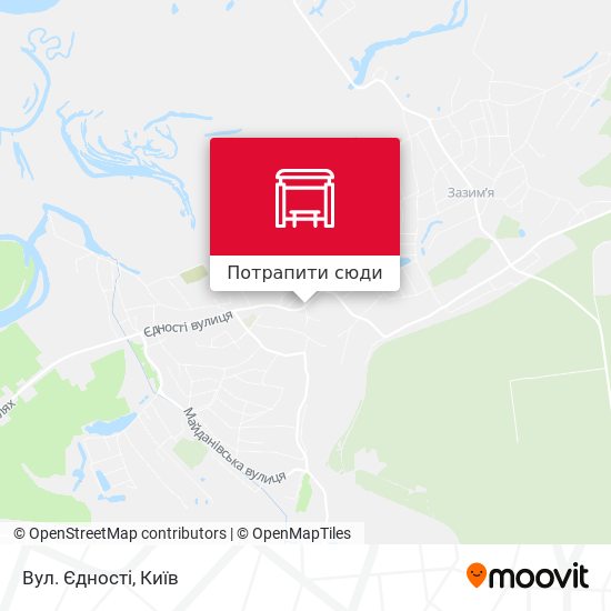 Карта Вул. Єдності