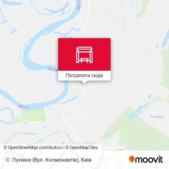 Карта С. Пухівка (Вул. Космонавтів)