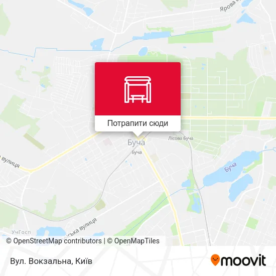 Карта Вул. Вокзальна