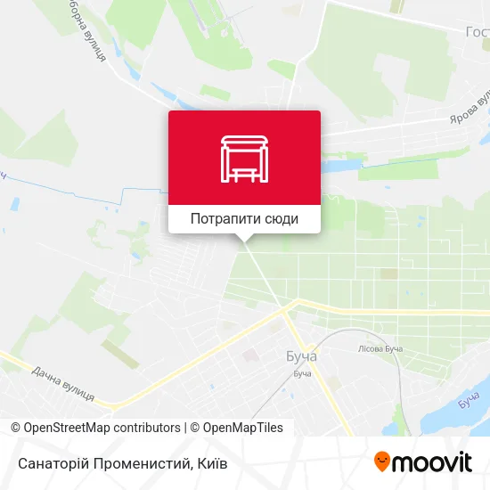 Карта Санаторій Променистий