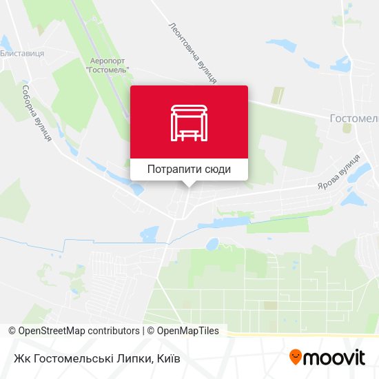 Карта Жк Гостомельські Липки
